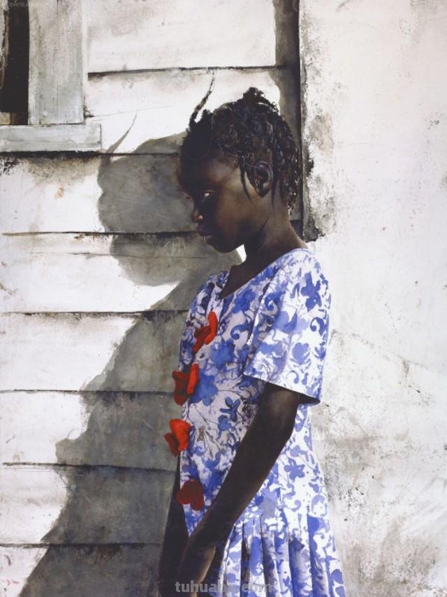 美国著名水彩画家Stephen Scott Young 人物水彩画作品选