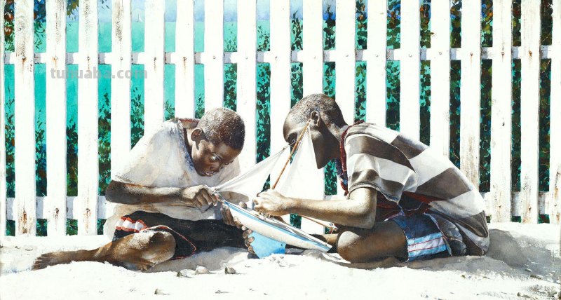 美国著名水彩画家Stephen Scott Young 人物水彩画作品选