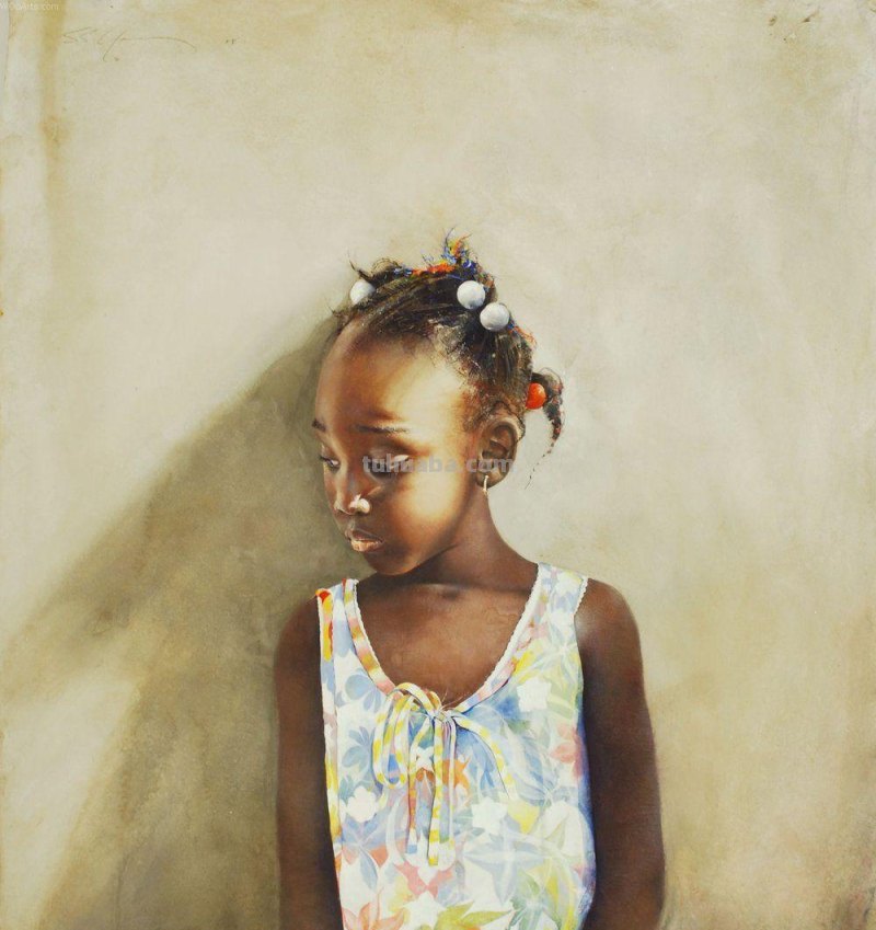 美国著名水彩画家Stephen Scott Young 人物水彩画作品选