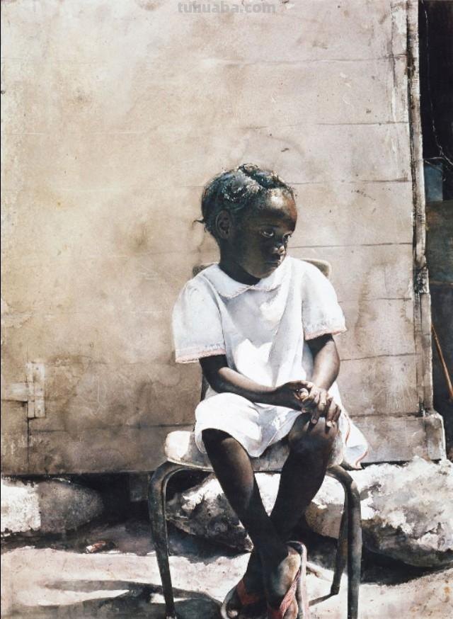 美国著名水彩画家Stephen Scott Young 人物水彩画作品选