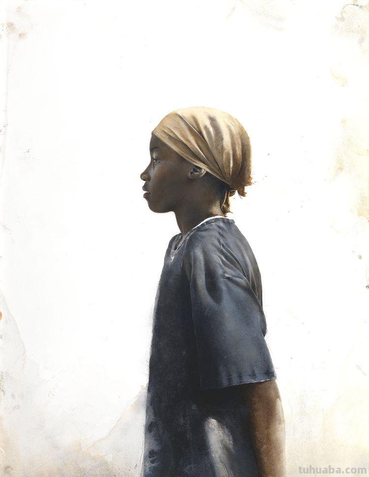 美国著名水彩画家Stephen Scott Young 人物水彩画作品选