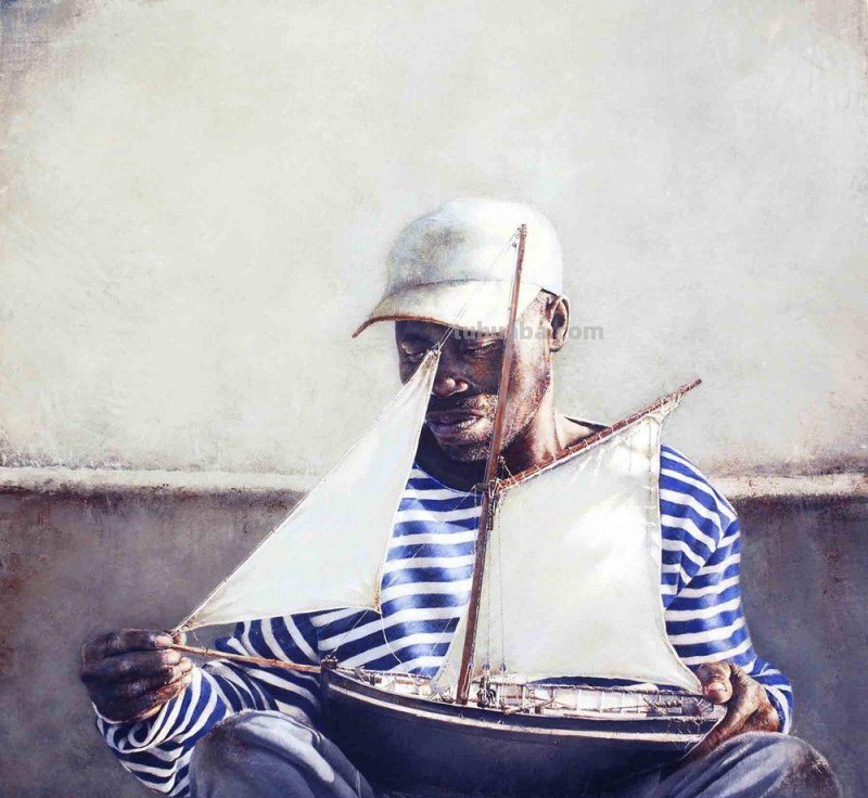 美国著名水彩画家Stephen Scott Young 人物水彩画作品选