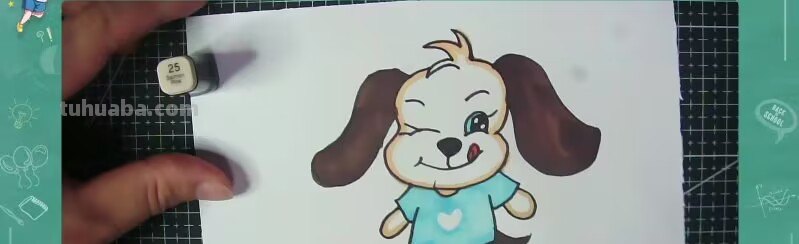 怎样画小狗简笔画