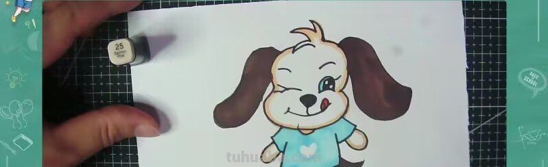 怎样画小狗简笔画