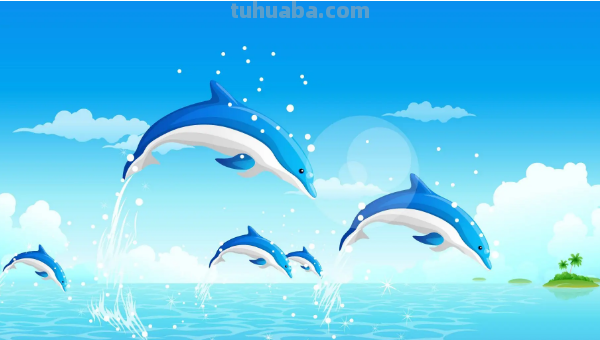 怎么画海豚简单又可爱 怎么画海豚简单又可爱