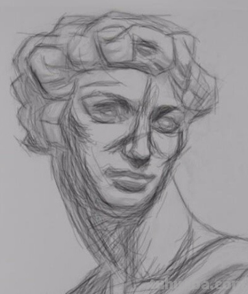 素描头像步骤及画法