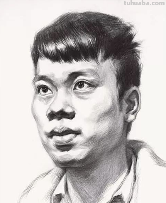 人头像素描画法6步骤