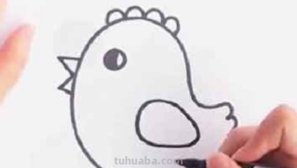 小鸡怎么画简笔画图片