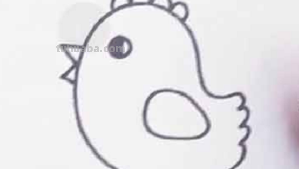 小鸡怎么画简笔画图片