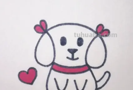小狗怎么画简笔画图片 怎么画简笔画可爱的小狗？