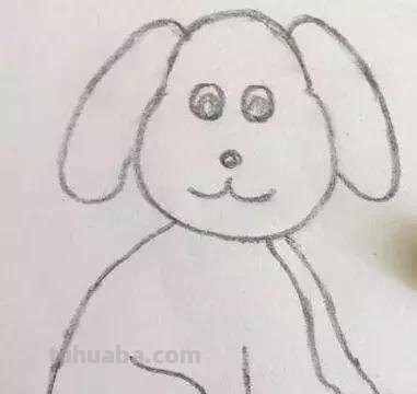 小狗怎么画简笔画图片 怎么画简笔画可爱的小狗？