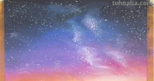 水彩画 星空 简单 画法
