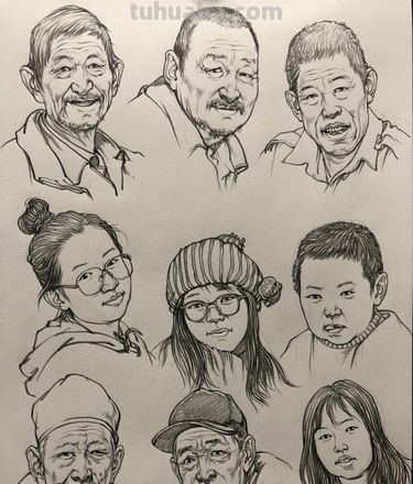 画技巧速写面部 速写时如何画好人物面部?