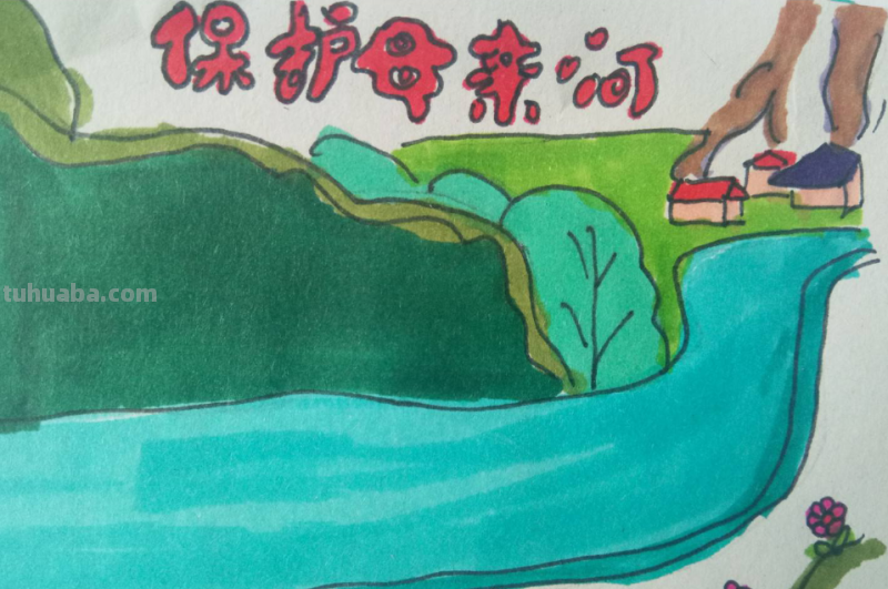 黄河怎么画 简笔画图片 五年级怎么在纸上画黄河？