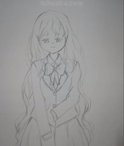 动漫女孩画画教程