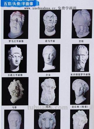 石膏像 石膏像人物及名称大全