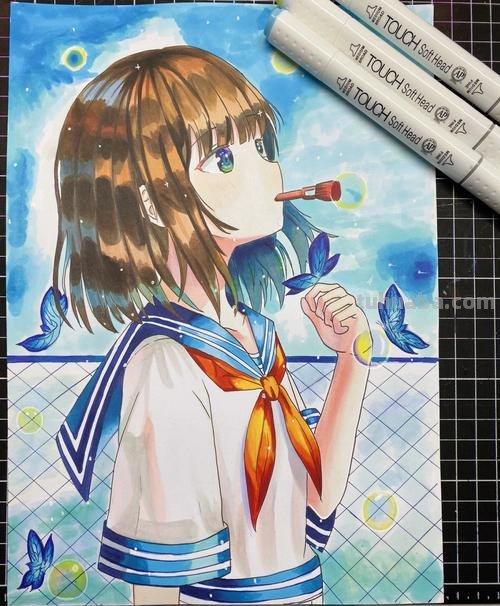 二次元马克笔 二次元马克笔画