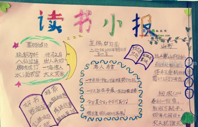 怎么画读报手抄报 关于读书的手抄报该怎样设置?