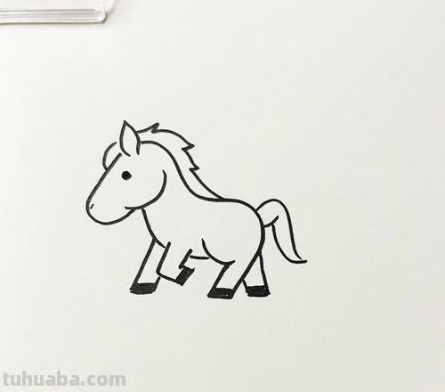 小马简笔画 小马简笔画简单可爱