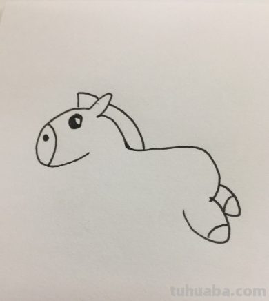 怎样画小马
