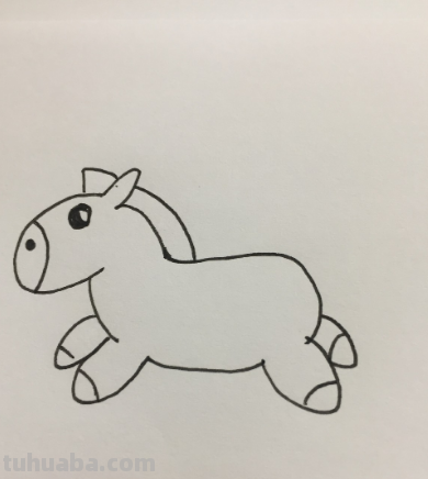 怎样画小马