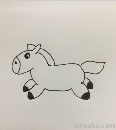 怎样画小马