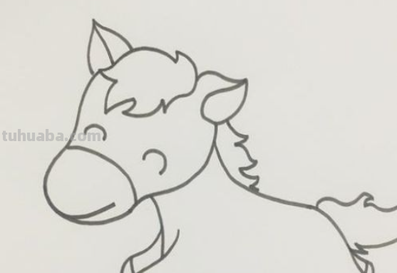 怎样画小马