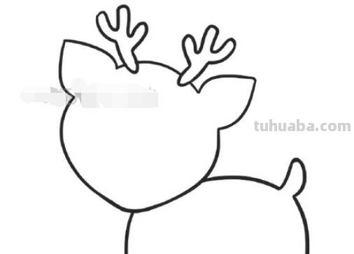 有角鹿怎么画简笔画 如何画鹿，鹿简笔画步骤图？