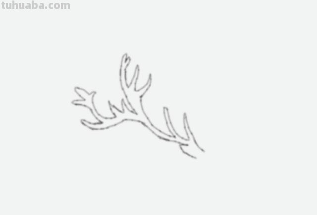 有角鹿怎么画简笔画 如何画鹿，鹿简笔画步骤图？