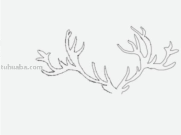 有角鹿怎么画简笔画 如何画鹿，鹿简笔画步骤图？