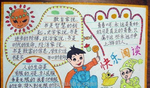读书卡片手抄报怎么画好看 傻汉斯读书卡手抄报怎么做?