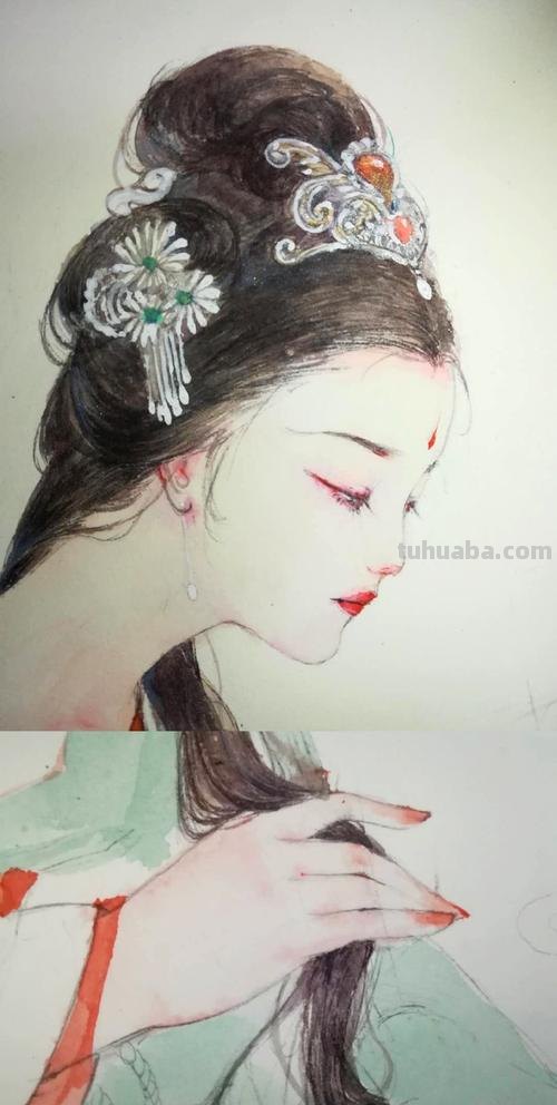 古风水彩.水彩教程 古风水彩.水彩教程视频