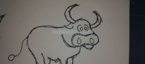 牛简笔画怎么画