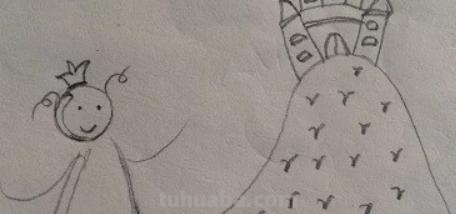 怎么用彩铅画公主房间 公主小房子铅笔画？