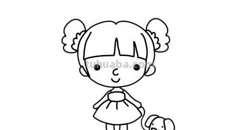 女孩简笔画步骤教程 女孩儿 简笔画