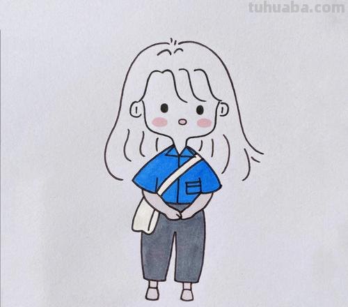 女孩简笔画步骤教程 女孩儿 简笔画