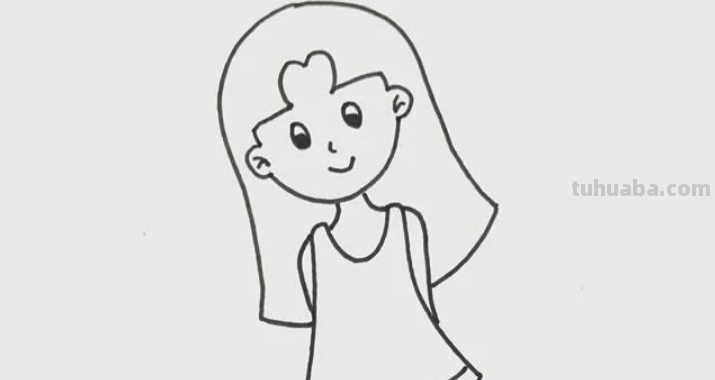 人怎么画简笔画 女孩