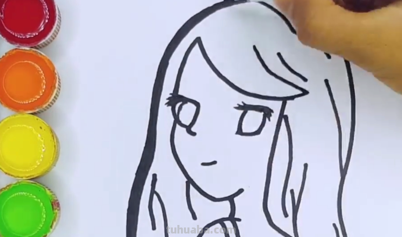 简笔可爱少女怎么画