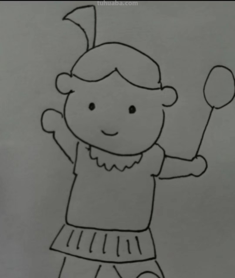 简单又可爱的小女孩怎么画