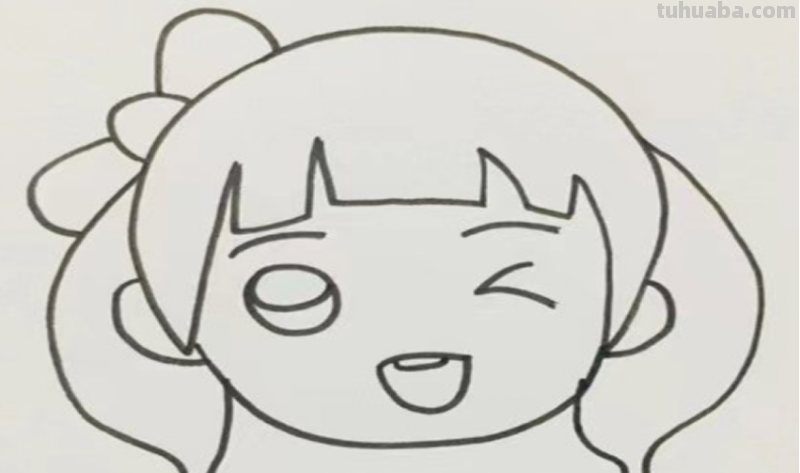 人怎么画简笔画 女孩动漫