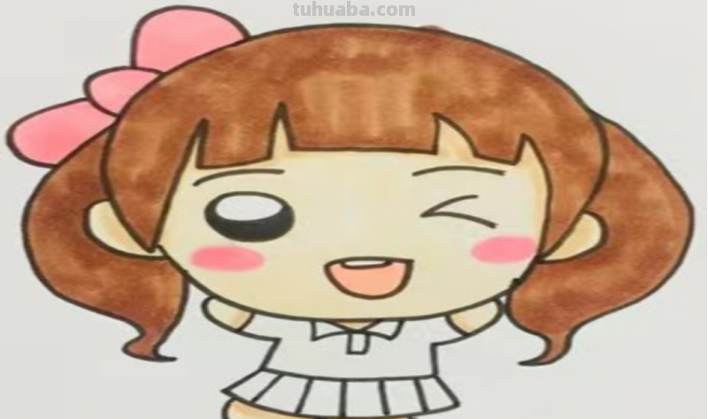 人怎么画简笔画 女孩动漫