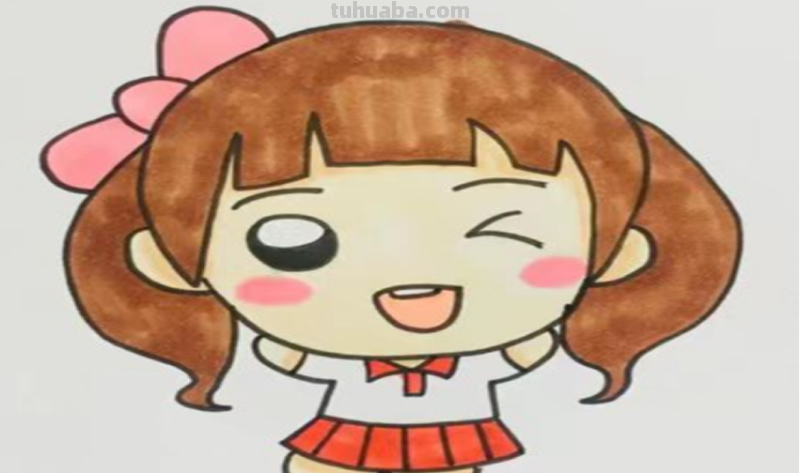 人怎么画简笔画 女孩动漫