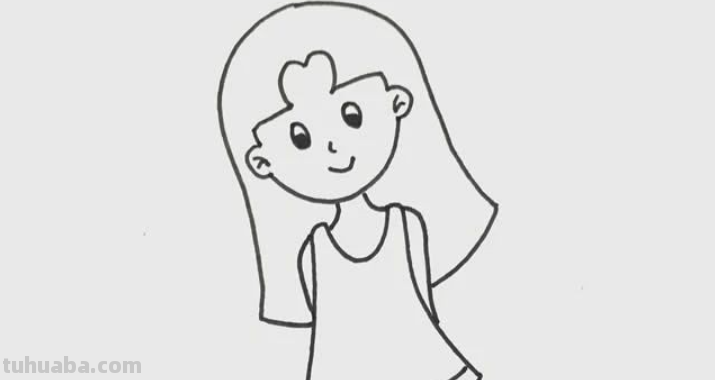 人怎么画简笔画 女孩