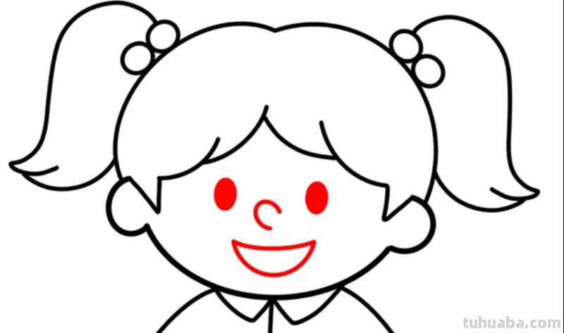 简单的小女孩儿怎么画