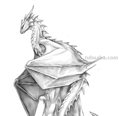 速写西方龙 怎样用素描画西方龙?