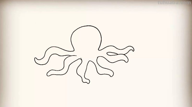 简笔画-章鱼