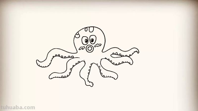 简笔画-章鱼