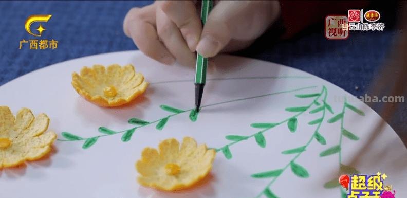 彩铅青桔橘皮怎么画 橘子皮创意贴画教程?