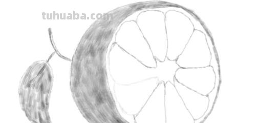 彩铅青桔橘皮怎么画 橘子皮创意贴画教程？