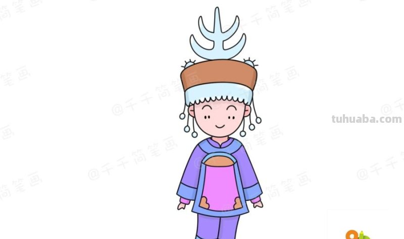 少数民族服饰简笔画教程，你最喜欢哪一款？